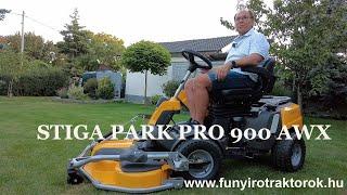 Stiga Park 900 PRO AWX frontkaszás fűnyíró traktor