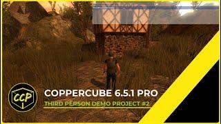 COPPERCUBE 6.5.1 PRO | OPEN WORLD TERRAIN DEMO PROJECT | PC / ANDROID WALKTHROUGH.