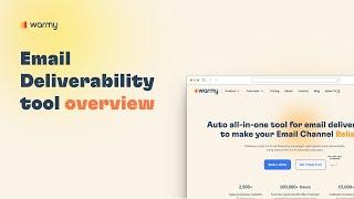 Email Deliverability tool overview | Warmy.io