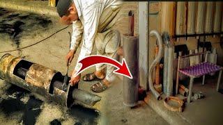 How truck exhaust silencer made | Manufacturing process of Exhaust muffler by pakistani mechanics