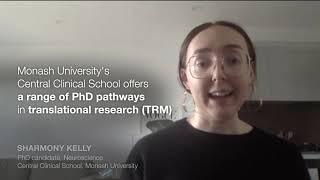 Sharmony Kelly, PhD student, on Neuroscience Translational Research & Medicine at Monash University