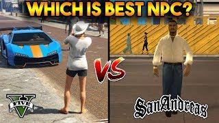 WHICH IS BEST NPC? (GTA 5 AI VS GTA SAN ANDREAS AI)