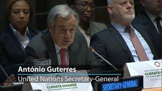 UN chief calls for urgent action in combatting climate change