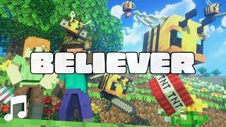 [AMV] Imagine Dragons - Believer  BEES FIGHT (Minecraft Animation)