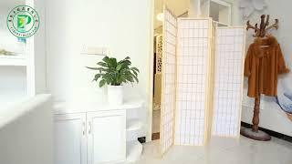 3 Panel home decor wooden folding screen room divider