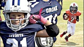 Internet STAR 'Baby Gronk' goes OFF !!! 7U Dallas Cowboys vs Frisco Hurricanes 