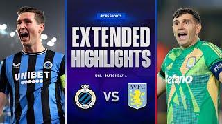 Club Brugge vs. Aston Villa: Extended Highlights | UCL League Phase MD 4 | CBS Sports Golazo