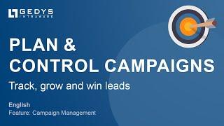 Campaign management: plan & control campaigns | english