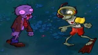 1 Normal Zombie vs 1 Snorkel Zombie Fight // Plants vs Zombies