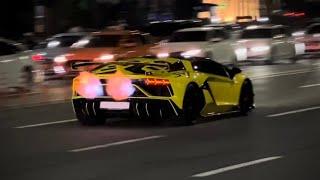 Lamborghini Aventador SVJ with iPE full exhaust system - Accelerating in Seoul