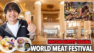 Eat until I Can't Eat in Japan Hilton Luxury Buffet in Odaiba, 6th Year Anniversary Kanpai ! Ep.524