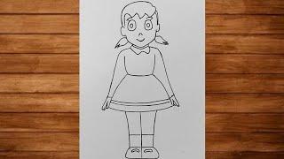 Easy shizuka Drawing | Shizuka Drawing | Art Future #shorts