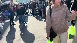 WALKING TOUR OF FLEA MARKET (BALON) IN TORINO , ITALY ( 10/05/2024)