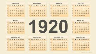 Kalender 1920