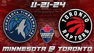 11-21-24 Minnesota Timberwolves vs Toronto Raptors Game Audio | NBA LIVE Stream Gamecast & Chat