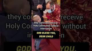 Beautiful Ancient Christian Tradition! Infant Receives Holy Communion in Eastern Rite Church! #jesus