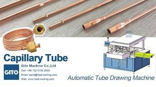 Air Conditioning Copper Capillary Tube Drawing Machine
