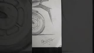 Dhoom, How To Draw Super Bike Realistic /Simple And Easy Pencil Sketch #drawing #shorts