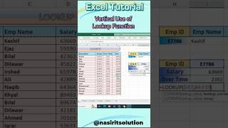 Lookup Function Use Vertically #lookup #exceltips #excelfunctions