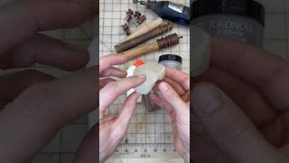 How to Edge Burnish - Tool Time  #handmade #howto #tools #edc #leatherwork #asmr #sounds #fyp #:)