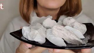 ASMR | prosto hrust | dry chalk eating | dry and soothing crunches | loud crunches | white chalk eat