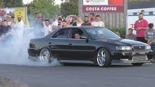 Tuner Cars Leaving Car Show-DRIFTING, BURNOUTS & Crazy Drivers!