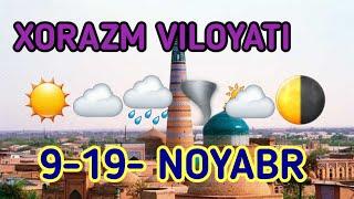 Ob havo 10 kunlik | Хоразм об хаво маълумоти #uzbekistan #obhavo