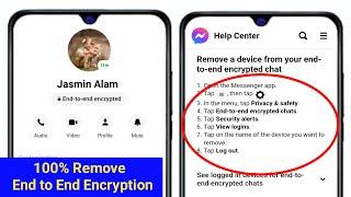 End to End Encryption Remove or Disable on Facebook Messenger 2024 - New Method