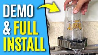 How to Install a Glass Rinser | Full Tutorial and Demo!