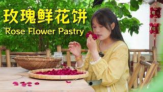 Three roses for one pastry — a single bite fills your mouth with the fragrance of spring.