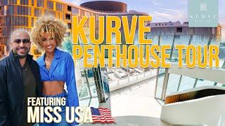 Miss USA Luxury Penthouse Tour at KURVE in Koreatown L.A