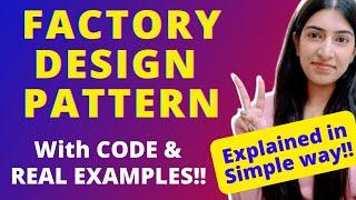 Factory Design Pattern - Why and How with Code!!