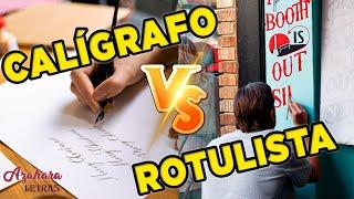 ️  CALÍGRAFO vs ROTULISTA ️: CONOCE las DIFERENCIAS