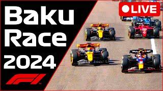 F1 LIVE - Azerbaijan/Baku GP RACE - Commentary + Live Timing