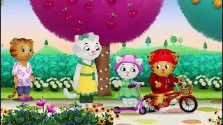 Daniel Rides his bike with katerina in the Enchanted Garden