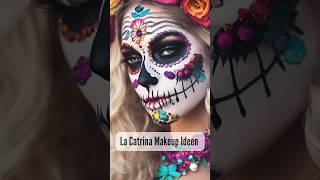 La Catrina Makeup Ideen | Sugar Skull | La Calavera #makeup #halloween #ai #kostüm #shorts