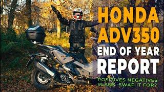 Honda ADV 350 Scooter : Owners end of year update after 6,000 miles