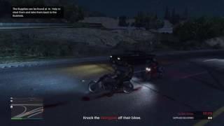 GTA 5 - Bikers - Resupply mission Knock Kkangpae off bikes