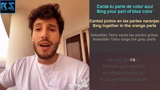 Sebastián Yatra - Adiós | Sing by smule | Canta con el artista karaoke con letra