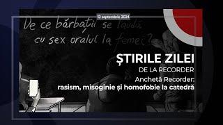 12 SEPTEMBRIE 2024. Anchetă Recorder: rasism, misoginie și homofobie la catedră