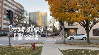 Evanston Illinois/Chicago Suburb: An Autumn Walk Nov. 2023