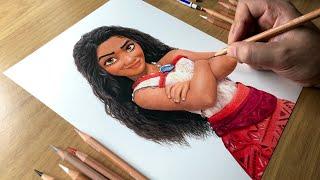 Drawing Moana - Time-lapse | Artology