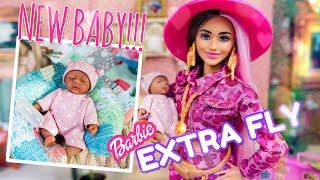 SHE IS HERE! Our Newest Silicone Baby and Our First Barbie Extra Fly Doll