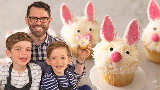 Easter Bunny Cupcakes with Lachlan and George | So Cute! 