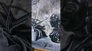 Another large painting #artwork #painting #blackandwhite #arte #acrylicpainting #arttips #pintando