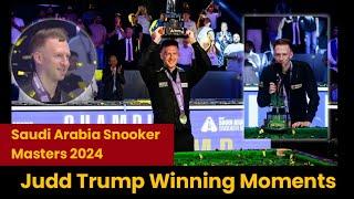 Judd Trump Winning Moments || Deciding Frame Drama || Saudia Araibia Snooker Masters