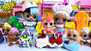 5 SURPRISES DOLLS LOL CARTOONS OPENING GIFTS FOR  kindergarten cartoon DARINELKA