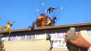 GTA 5 - Explosions vs NPC's Ragdolls Ep.2 | Euphoria Physics Ragdoll