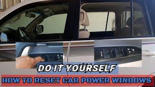 POWER WINDOW CONTROL UNIT RESET: Fix Your Toyota Window That Won't Close or Open