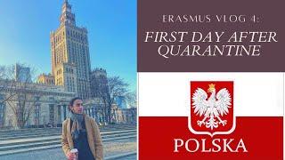 ERASMUS VLOG 4 I A TOUR IN WARSAW CENTER DURING MY FIRST DAY AFTER 10-DAYS QUARANTINE.